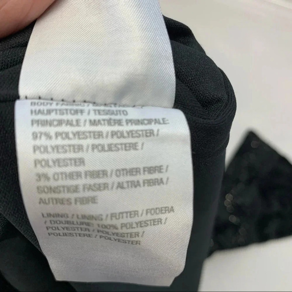 Isaac  Mizrahi Black Velvet Top‎ XS  Silver Sparkle Bell Sleeve Boho Whimsy Goth - Picture 12 of 14